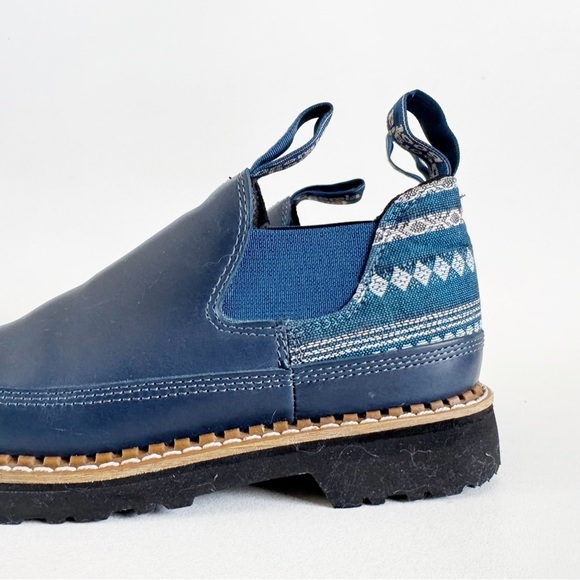 Georgia Giant Romeo Boot Women's US 7 Blue Leather Southwest Print Steel Toe - Picture 5 of 8